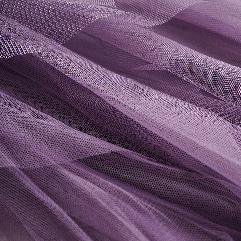 香芋小高级感独特别致法式网纱礼服裙子很仙的连衣裙紫色沙滩裙 - 图2