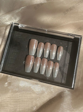 高档穿戴甲收纳盒子可定制卡片