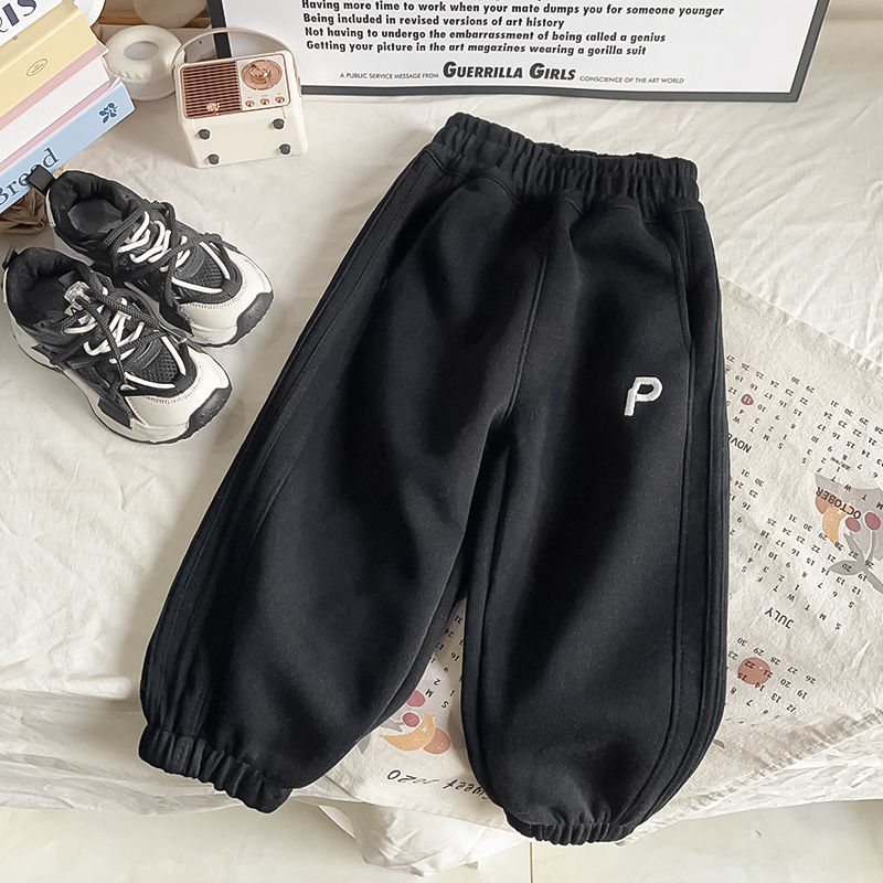 男女童洋气裤子2025春秋季新款儿童宝宝宽松百搭休闲运动哈伦卫裤 - 图2