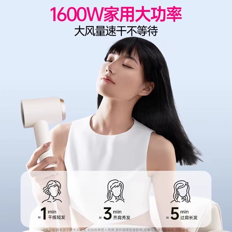 康夫电吹风机家用负离子护发专用大风力速干宿舍用学生可折叠风筒,淘宝优惠券,粉丝福利购,淘宝优惠卷