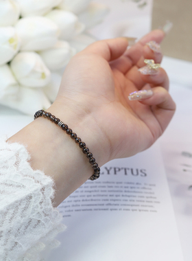 情侣天然茶水晶民族风水晶饰品