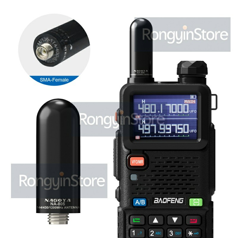 NA-805对讲机母头天线VHF/UHF 适用宝锋泉盛建伍 4cm对讲机天线 - 图2