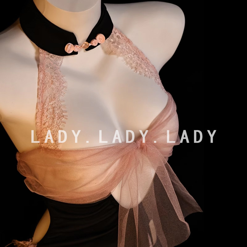 Lady内衣性感小胸蕾丝透视旗袍制服中式挂脖睡衣诱惑趣情qqny纯欲,淘宝优惠券,粉丝福利购,淘宝优惠卷