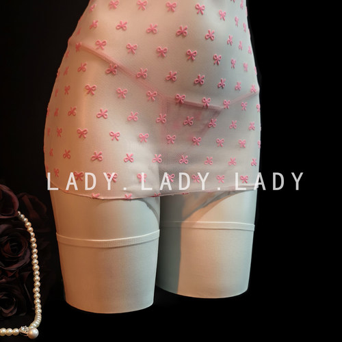 Lady性感睡裙蝴蝶结轻纱透视纯欲诱惑高级感睡衣qqny内衣趣情女款 - 图3
