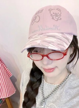 hugyourskin轻松熊波点棒球帽子