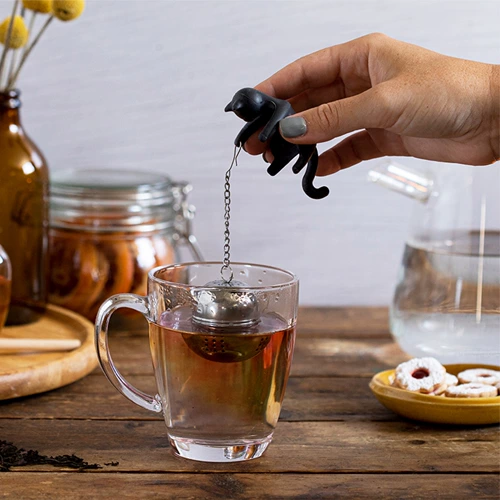 Peleg Design Kitten Tea Filter Cattea Creative из нержавеющей стали чайные листья