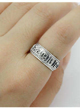 纯银六字观音饰品金刚杵