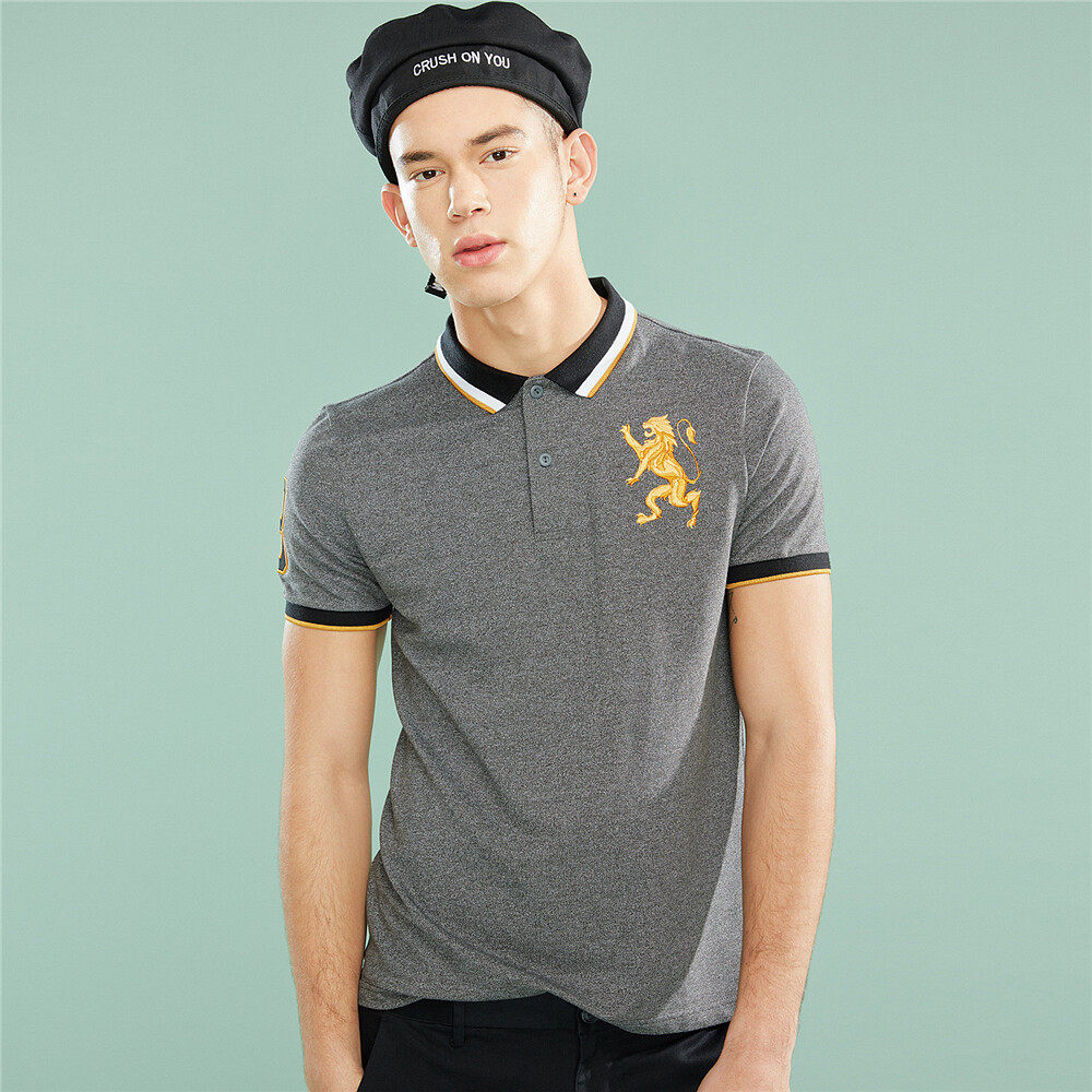佐丹奴男男装狮子刺绣polo polo衫 佐丹奴Polo衫