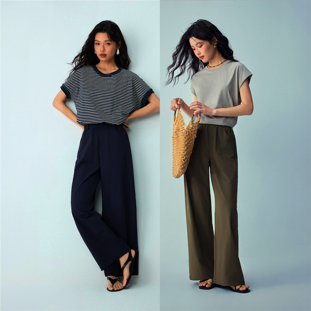 佐丹奴裤子女2026年夏季黑科技凉感防晒松紧腰宽松休闲裤05416334,淘宝优惠券,粉丝福利购,淘宝优惠卷