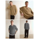 Giordano pullover acrylic V-lap knitted sweater