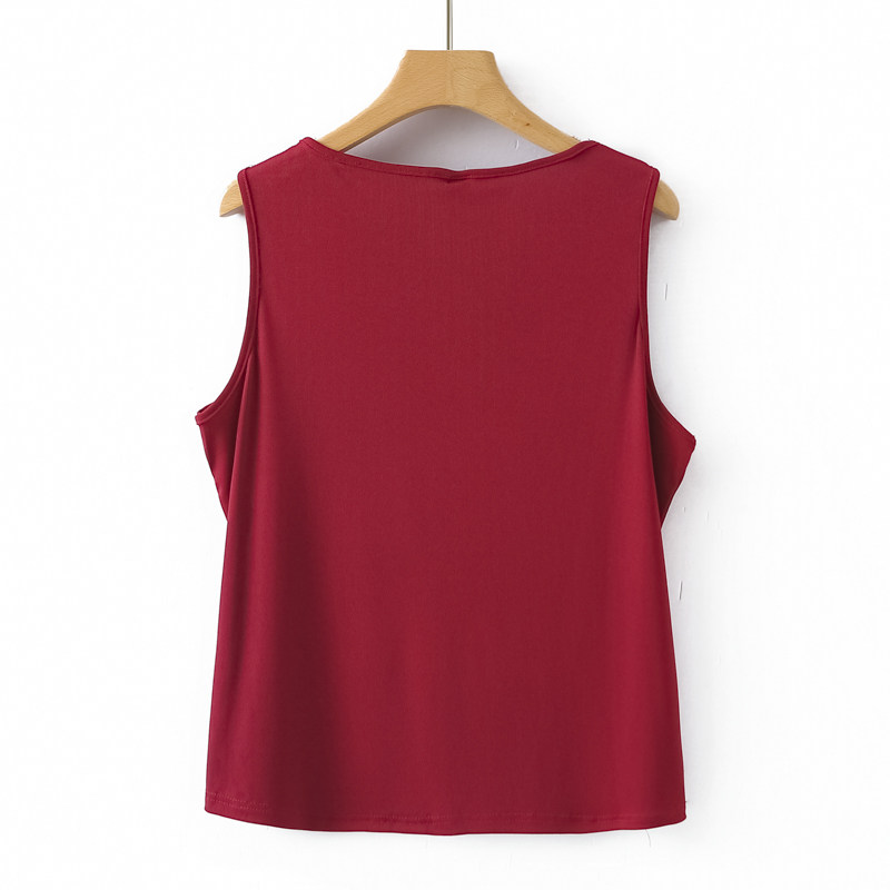 2025夏季新款大码女装胖妈妈打底背心圆领无袖遮肚t恤女胖上衣,淘宝优惠券,粉丝福利购,淘宝优惠卷