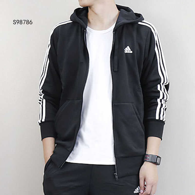 Adidas Clothing Sports Set Men's 2019 Spring and Autumn Knitted Coat Jacket Close-up Pants Small Foot Pants