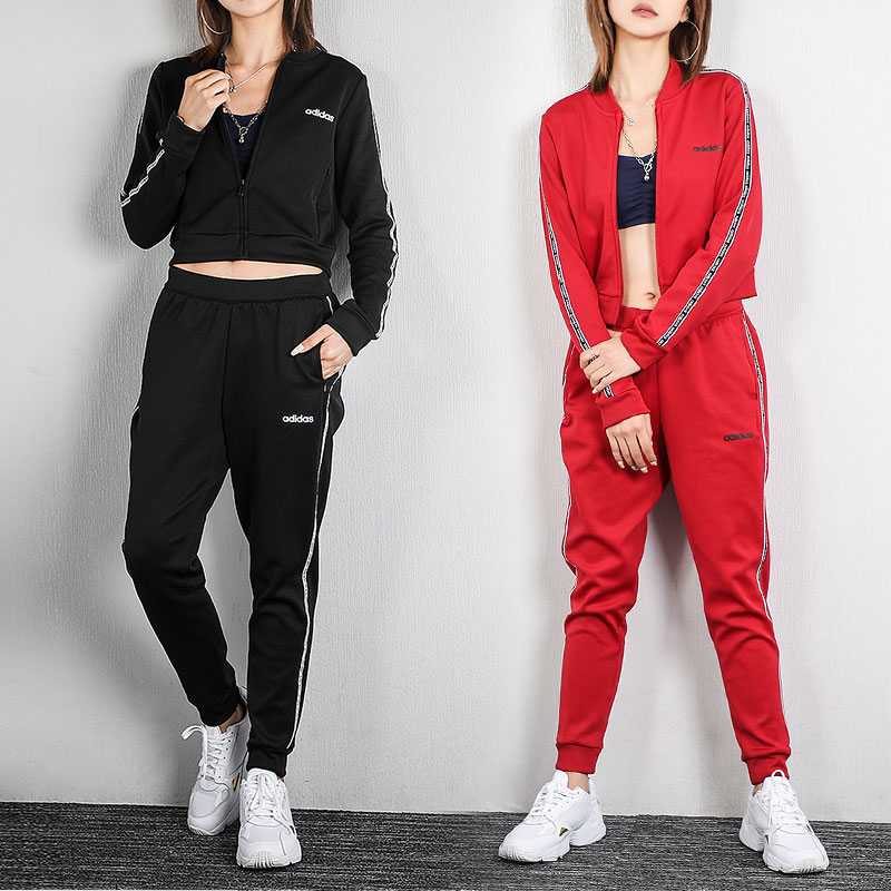 Adidas Cross Label Sports Set Women's 2020 Summer New Sportswear Jacket Coat Closure Casual Pants