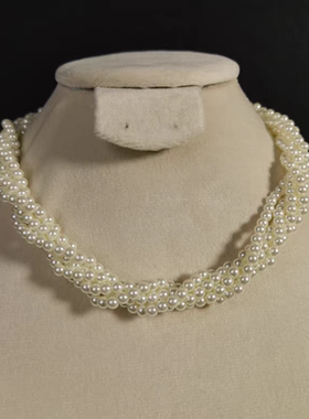 2025颈链新款复古麻花项链宫廷调节夸张感项饰晚礼服搭配小众锁骨