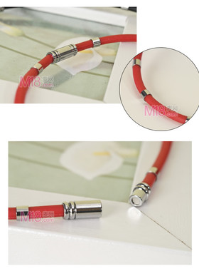 发2条2色能量硅胶颈环抗疲劳增血流减颈椎痛情侣款可饰品E038