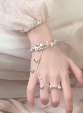 复古宫廷风铃铛开口手镯女 国潮设计感ins风汉服配饰爆款气质饰品