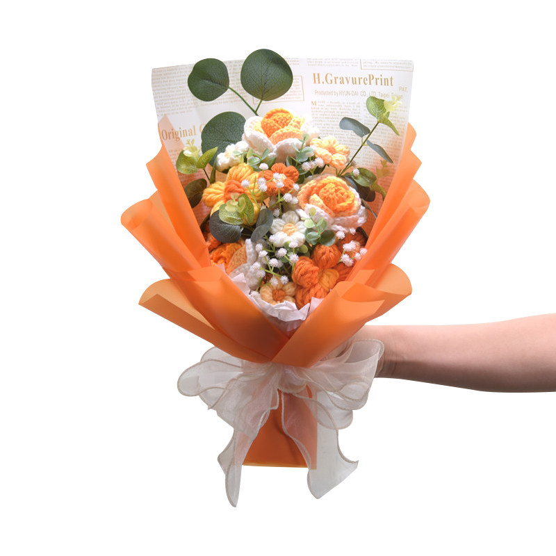 毕业礼物毛线编织向日葵花束手工针织成品创意惊喜生日送女生闺蜜