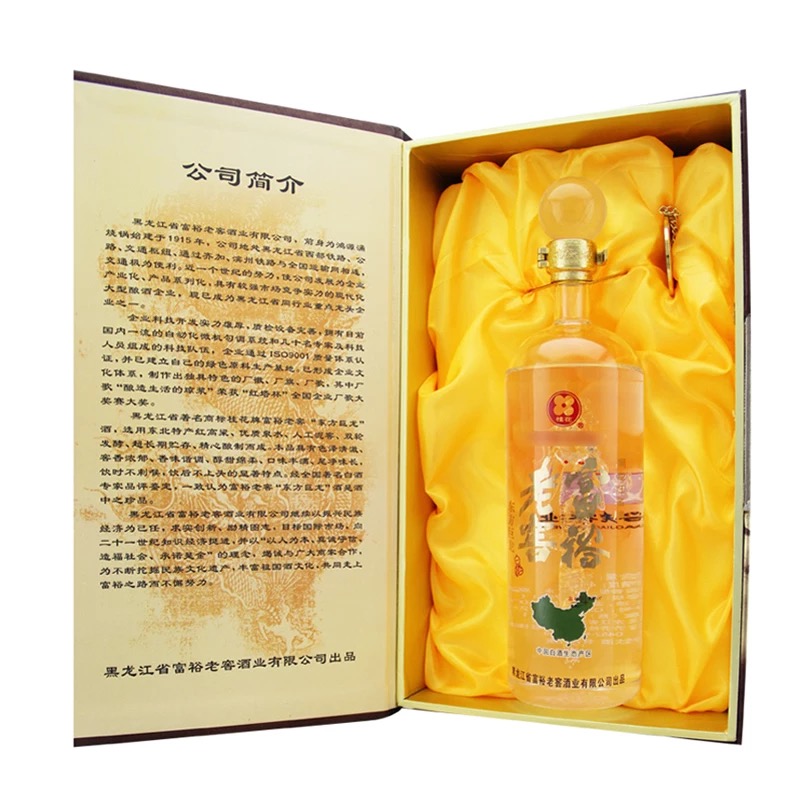 包邮4瓶价格 富裕老窖白酒 东方巨龙 43度 700ml/4瓶桂花礼盒装 - 图1