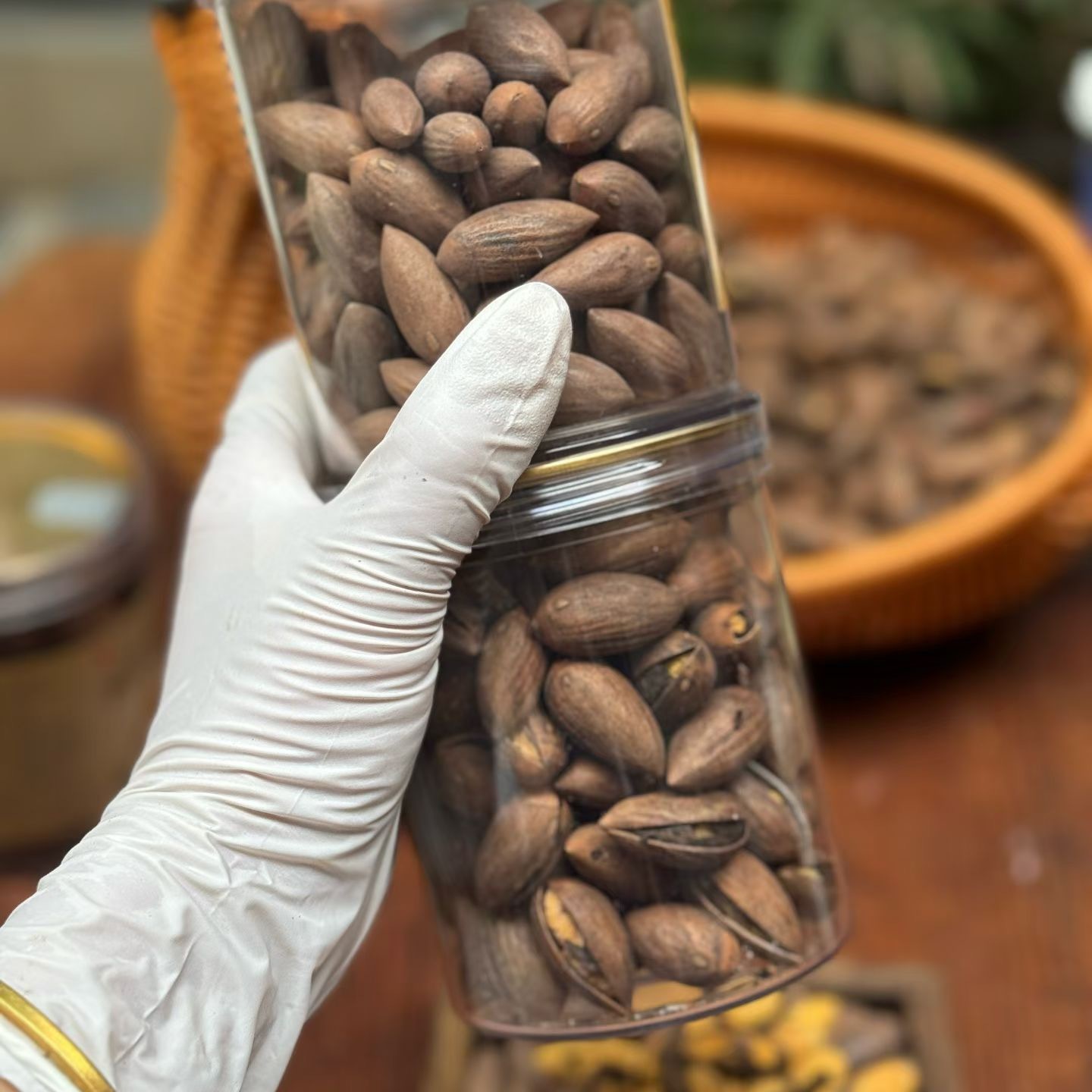 香榧子2025年新货临安特级香榧特好剥罐装坚果零食净含量150g一罐 - 图1