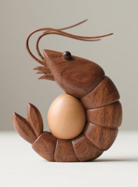 现代简约创意抽象实木几何雕塑摆件售楼处样板间酒店玄关装饰品