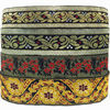 Colorful embroidered ethnic wide lace home fabrics