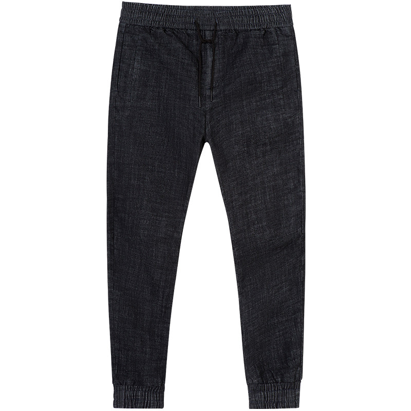 马克华菲男夏季修身深蓝色牛仔裤 马克华菲牛仔裤