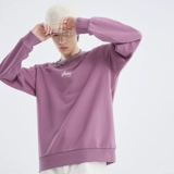 Осенняя базовая толстовка для влюбленных, с вышивкой, свободный крой