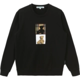 Мультяшная трендовая демисезонная осенняя толстовка подходит для мужчин и женщин, с медвежатами, круглый воротник