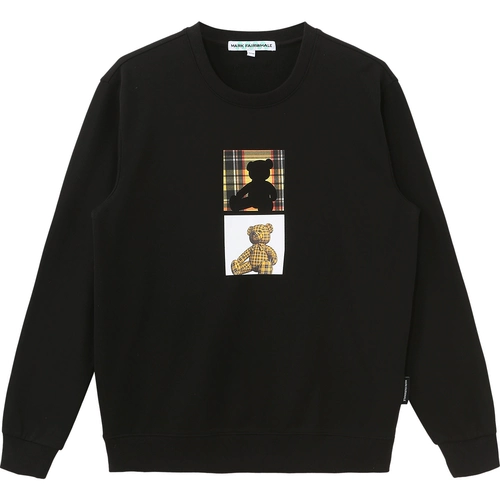 Мультяшная трендовая демисезонная осенняя толстовка подходит для мужчин и женщин, принт, с медвежатами