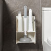 Toilet brush rack household toilet dredge toilet cleaning liquid double-layer toilet storage rack toilet storage box