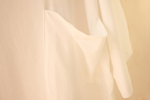 日系慵懒！春夏季新款短袖家居服女T恤V领性感纯棉睡衣宽松睡裙白 - 图1