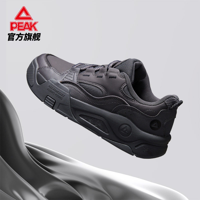 匹克漫游态极休闲鞋男鞋秋季新款男士板鞋低帮女鞋秋冬皮面运动鞋