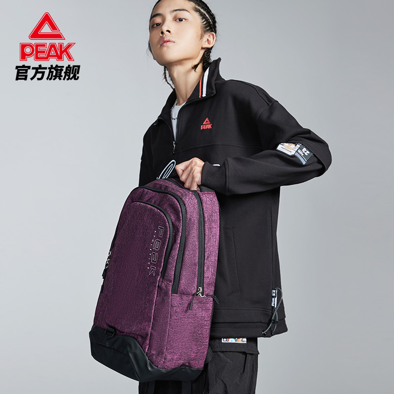 匹克官方旗舰店匹克樱花双肩背包男女情侣款2022大容量便携运动休闲包电脑包1