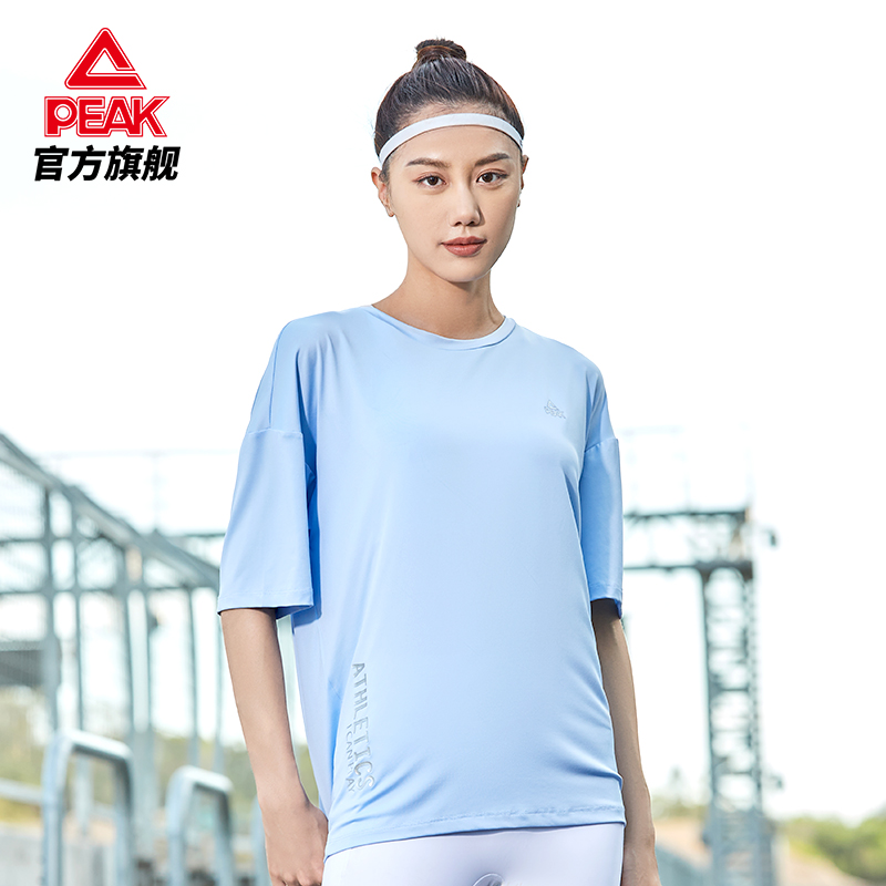 匹克短袖女士2022夏季新款圆领T恤半袖健身跑步运动跑步体恤上衣_运动服_休闲服装