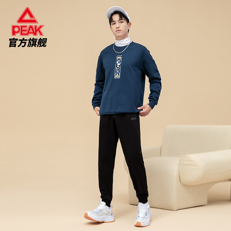 匹克官方旗舰店匹克官网运动裤长裤男卫裤秋季新款针织跑步宽松束脚休闲裤子2