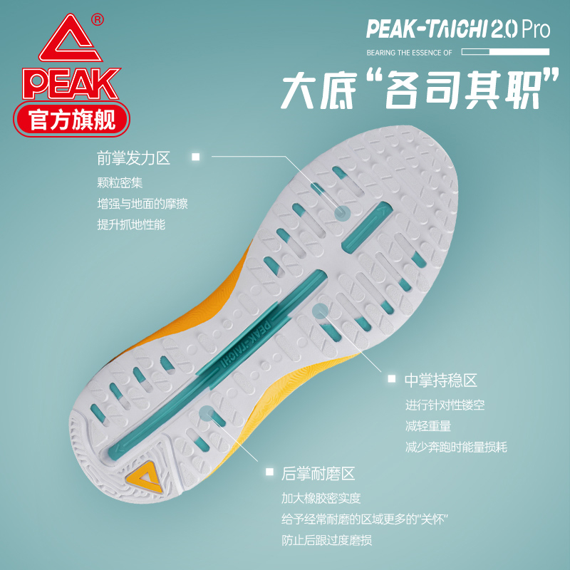 匹克官方旗舰店匹克态极2.0pro跑步鞋透气夏季织面加厚态极中底运动鞋1