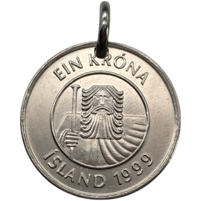 Icelandic patron saint giant original personalized coin stone