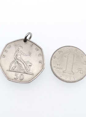 背上战神英国文艺复古钱币吊坠