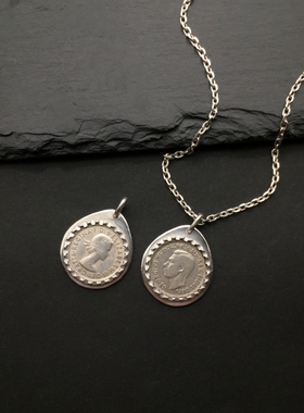 女王与国王澳大利亚银币吊坠