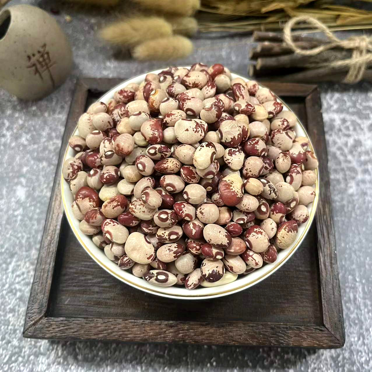 熊猫豆500g一斤女性花饭豆花豆子煮粥煲汤打豆浆的豆子五谷杂粮豆 楚襄源农家庄园 淘优券