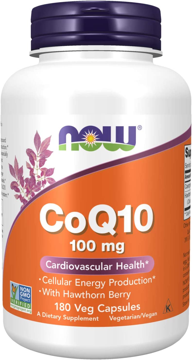 美国Now Foods辅酶COQ10心血管健康 含山楂果 100mg 180粒 - 图3