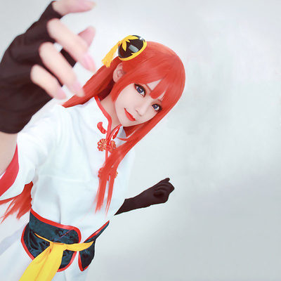 全套动漫银魂神乐剧场版cosply未来神乐旗袍cos服cosplay服装女 虎窝淘