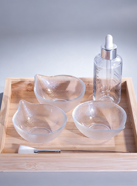 玻璃精油小碗精华调油刷果酸专用