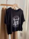 Pure lust modal drape ພິມເສື້ອທີເຊີດສັ້ນສໍາລັບແມ່ຍິງ summer ວ່າງເອີຣົບແລະອາເມລິກາເຕັ້ນ sexy ນຸ່ງເສື້ອ Yoga ໃສ່ອ່ອນ.