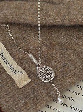 S925纯银韩版小众设计感复古项链