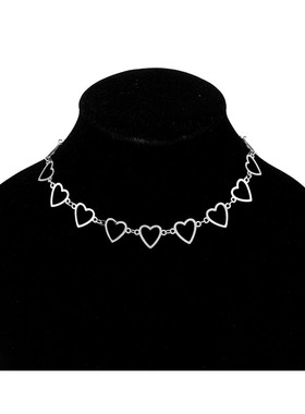 日韩风百搭钛钢空心短项链