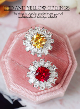 阿苏诺夸张方形黄钻ins风宴会