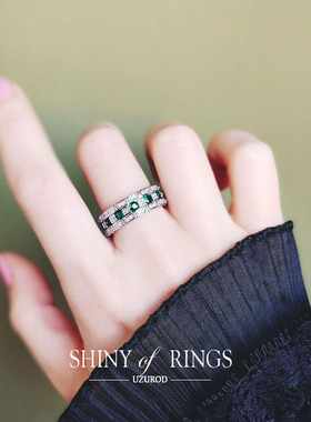 出口欧美仲夏夜之星棋盘绿宝石