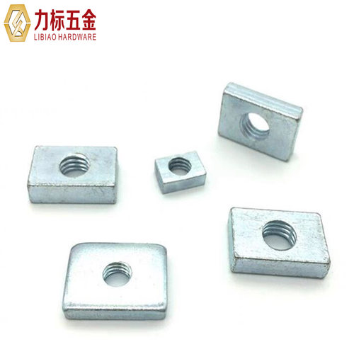 长方型螺母 长方形螺帽铝型材专用配件滑块螺母 M3M4/M5/M6/M8M10 - 图1
