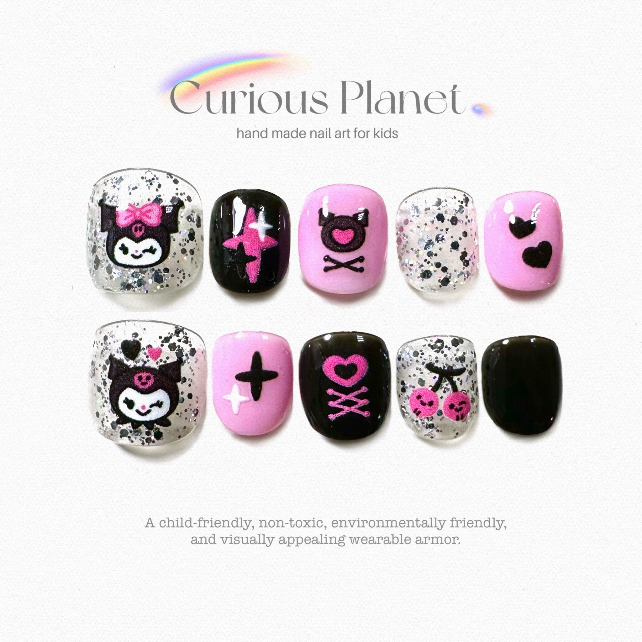 爱莎公主穿戴甲儿童艾莎美甲贴蓝色亮片短款指甲贴送女儿生日礼物,淘宝优惠券,粉丝福利购,淘宝优惠卷